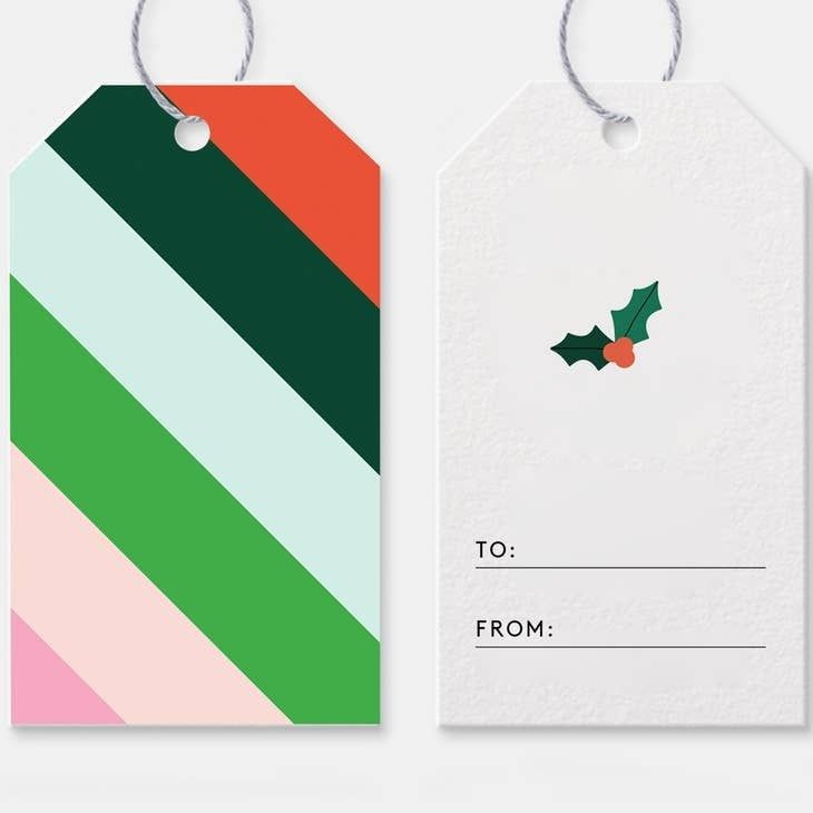 Gift Tags - Holiday Stripes