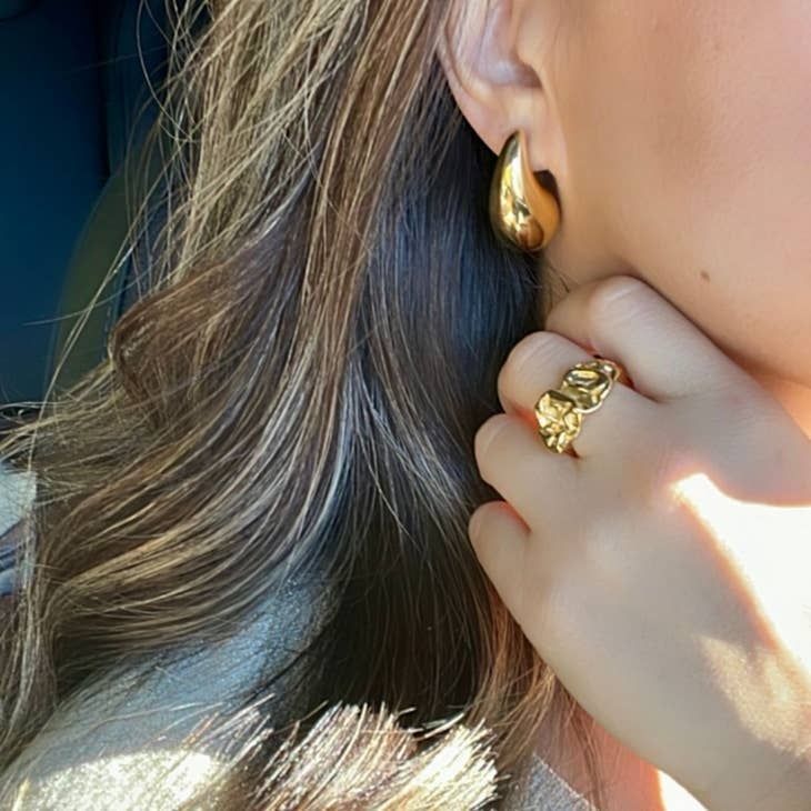 Raindrop Earrings Gold