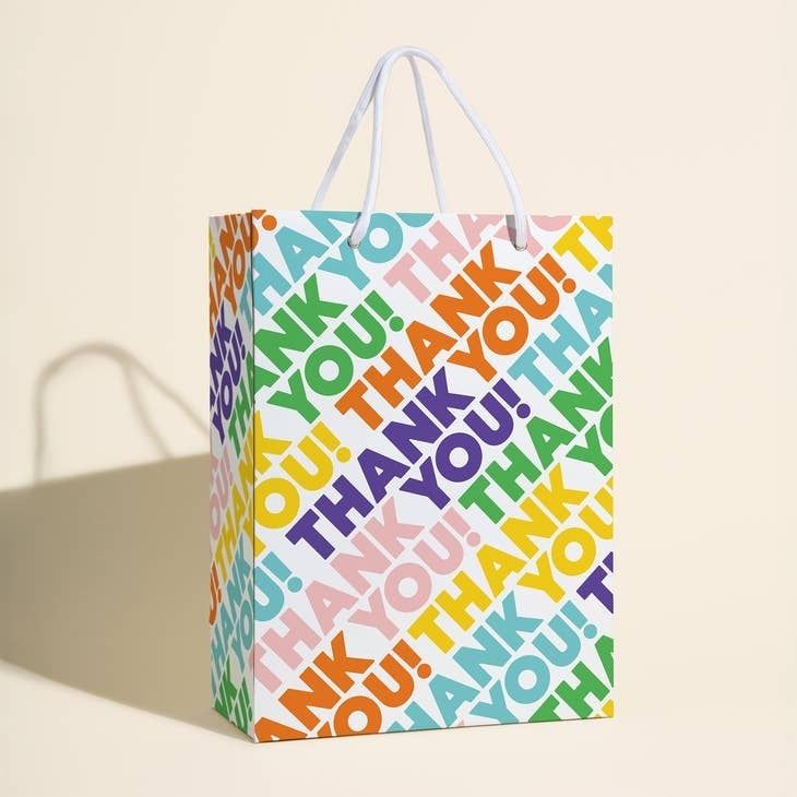 Thank You! Pattern Gift Bag - Large