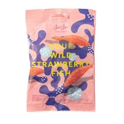 BonBon NYC Sour Wild Strawberry Fish - 5.2oz
