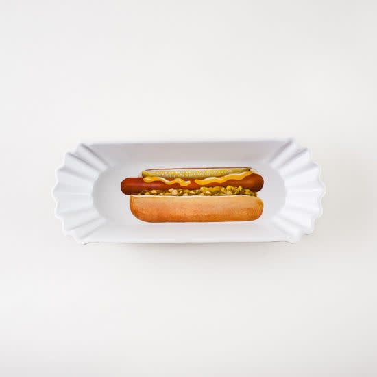 Picnic - Melamine &quot;Paper&quot; Hot Dog Tray 8&quot;