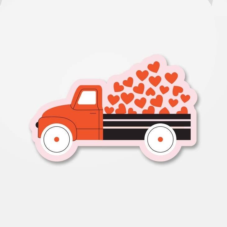 Love Truck Vinyl Sticker
