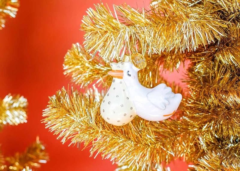 Flying Stork Ornament