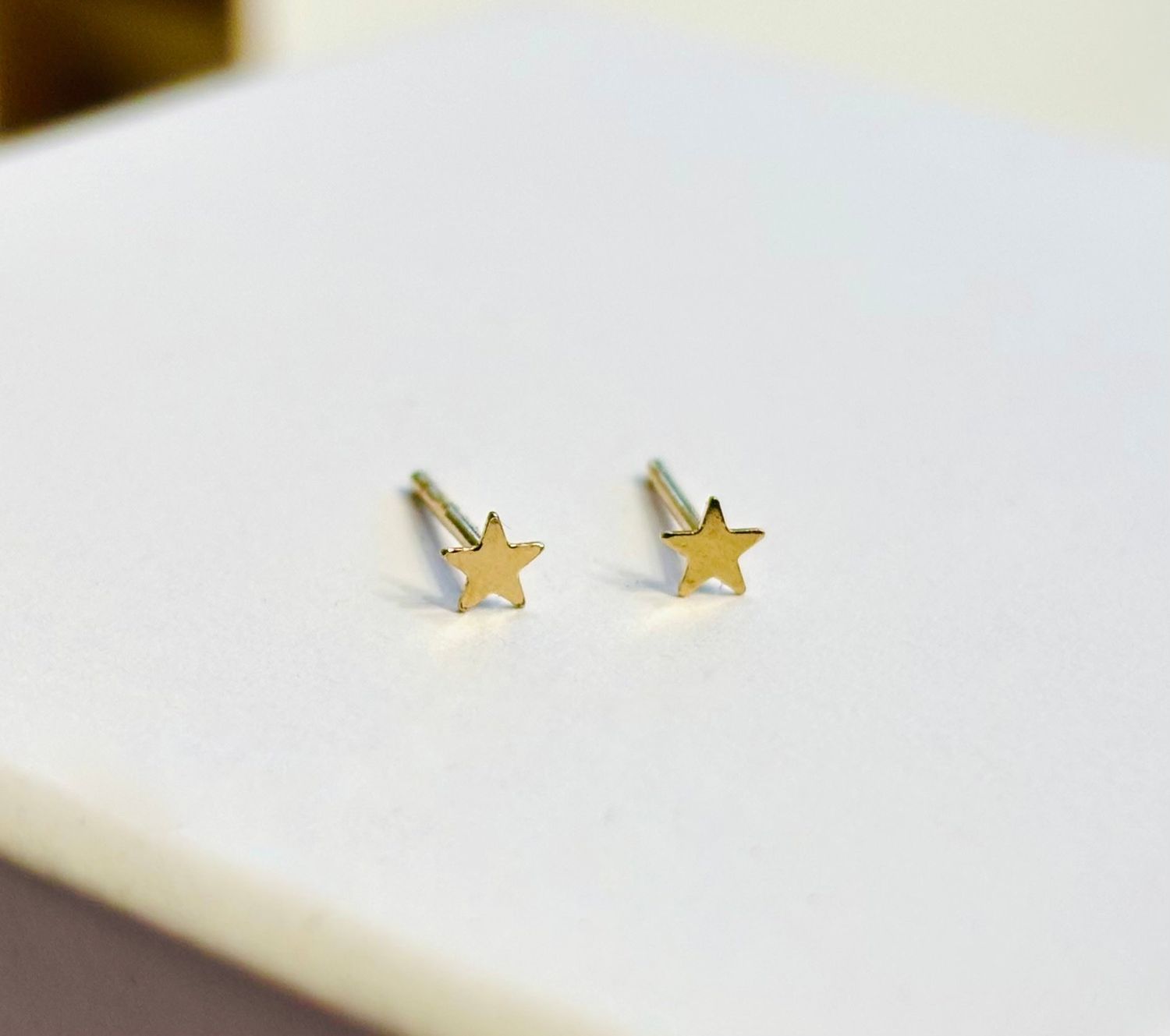 Selah Vie Mini Star Stud Earrings Gold Filled