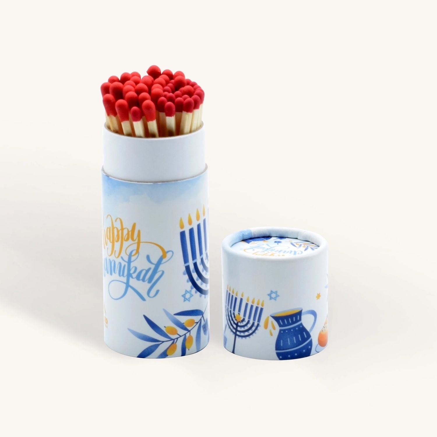 Ner Mitzvah Blue &amp; White Extra Long Chanukah Matches