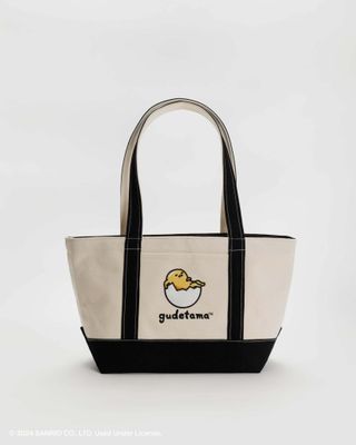 Baggu Small Heavyweight Canvas Tote Embroidered Gudetama