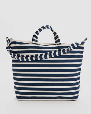 Baggu Horizontal Zip Duck Bag Navy Stripe