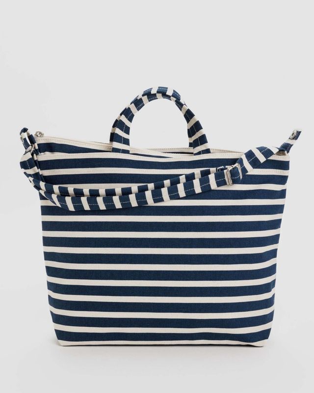 Baggu Horizontal Zip Duck Bag Navy Stripe