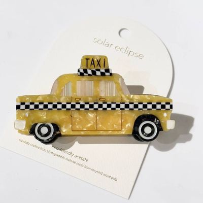 Solar Eclipse Yellow Taxi Cab Hair Claw