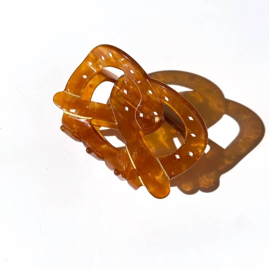 Solar Eclipse Pretzel Snack Hair Claw