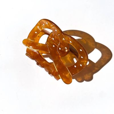 Solar Eclipse Pretzel Snack Hair Claw