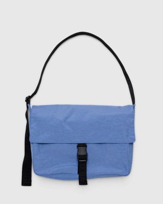 Baggu Nylon Messenger Bag Pansy Blue