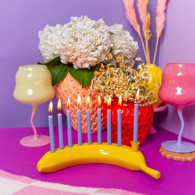 The Banana Menorah Yellow