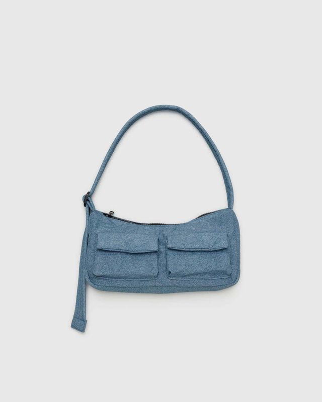 Baggu Cargo Shoulder Bag Digital Denim