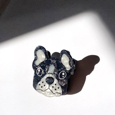 Solar Eclipse Frenchie Dog Hair Claw