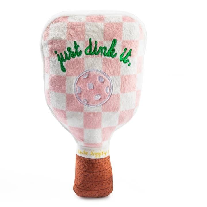 Haute Diggity Dog Pink Checker Pickleball Paddle
