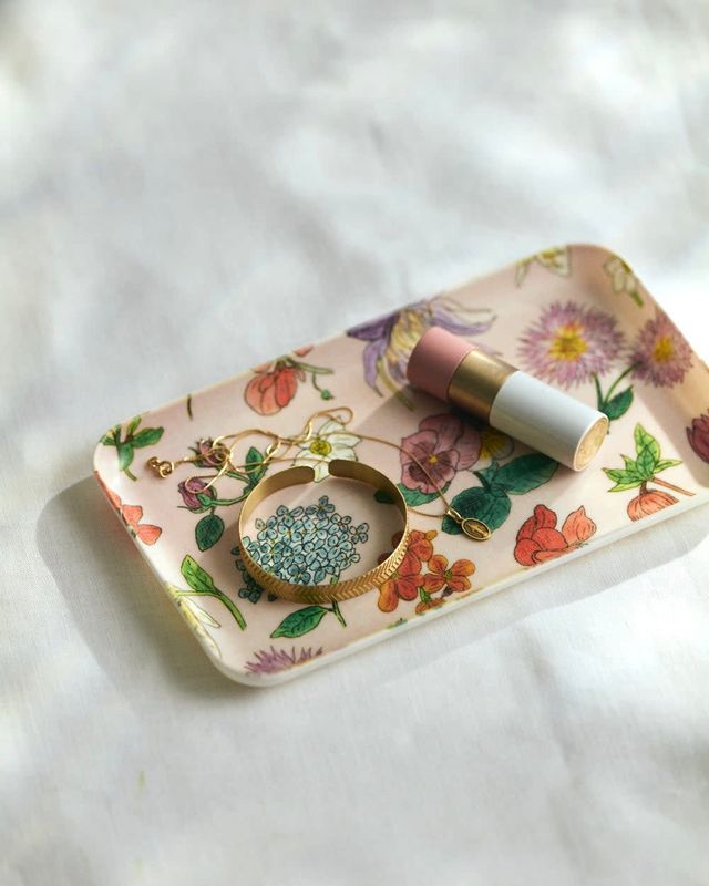 Linen Coated Tray (S) Isabelle Boinot Fleur