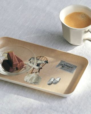 Misato Ogihara Living with Cats Linen Tray Small