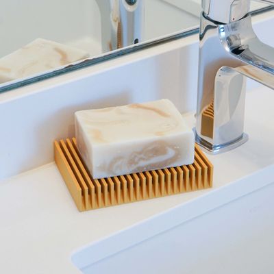 Douglas Rectangular Soap Tray  Mustard Yellow