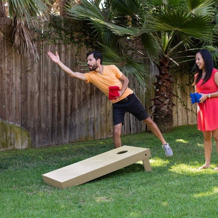 Yard Games Unfinished Regulation Cornhole Boards W/ Carrying Case