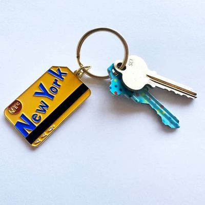 NYC Metrocard Enamel Keychain