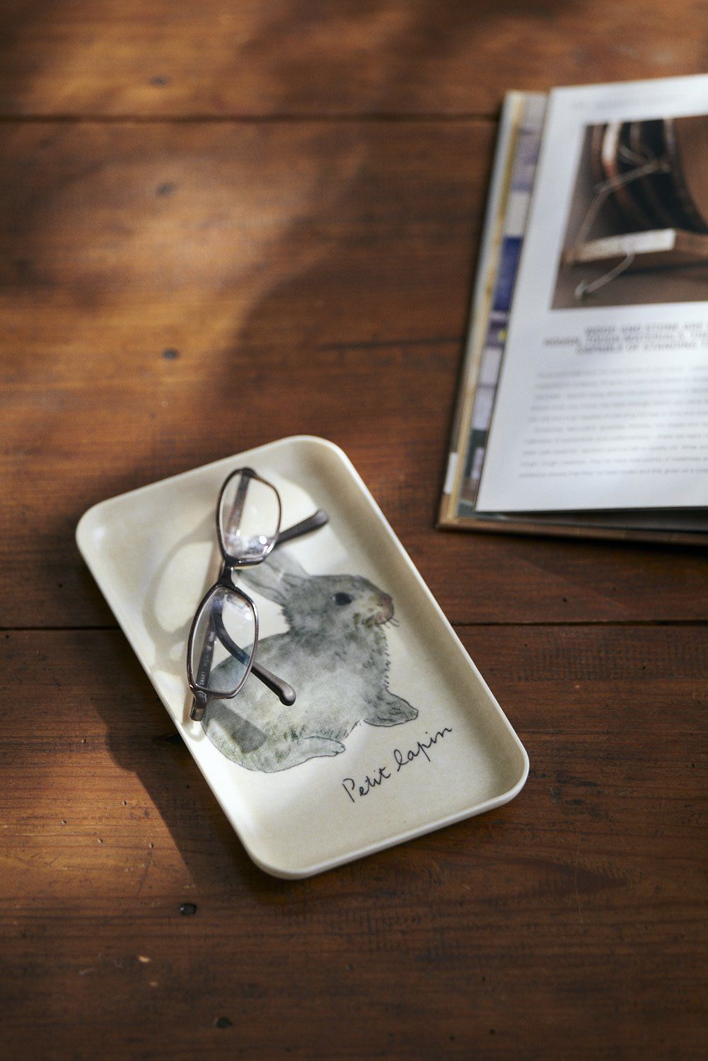 Linen Coated Tray (S) Isabelle Boinot Lapin