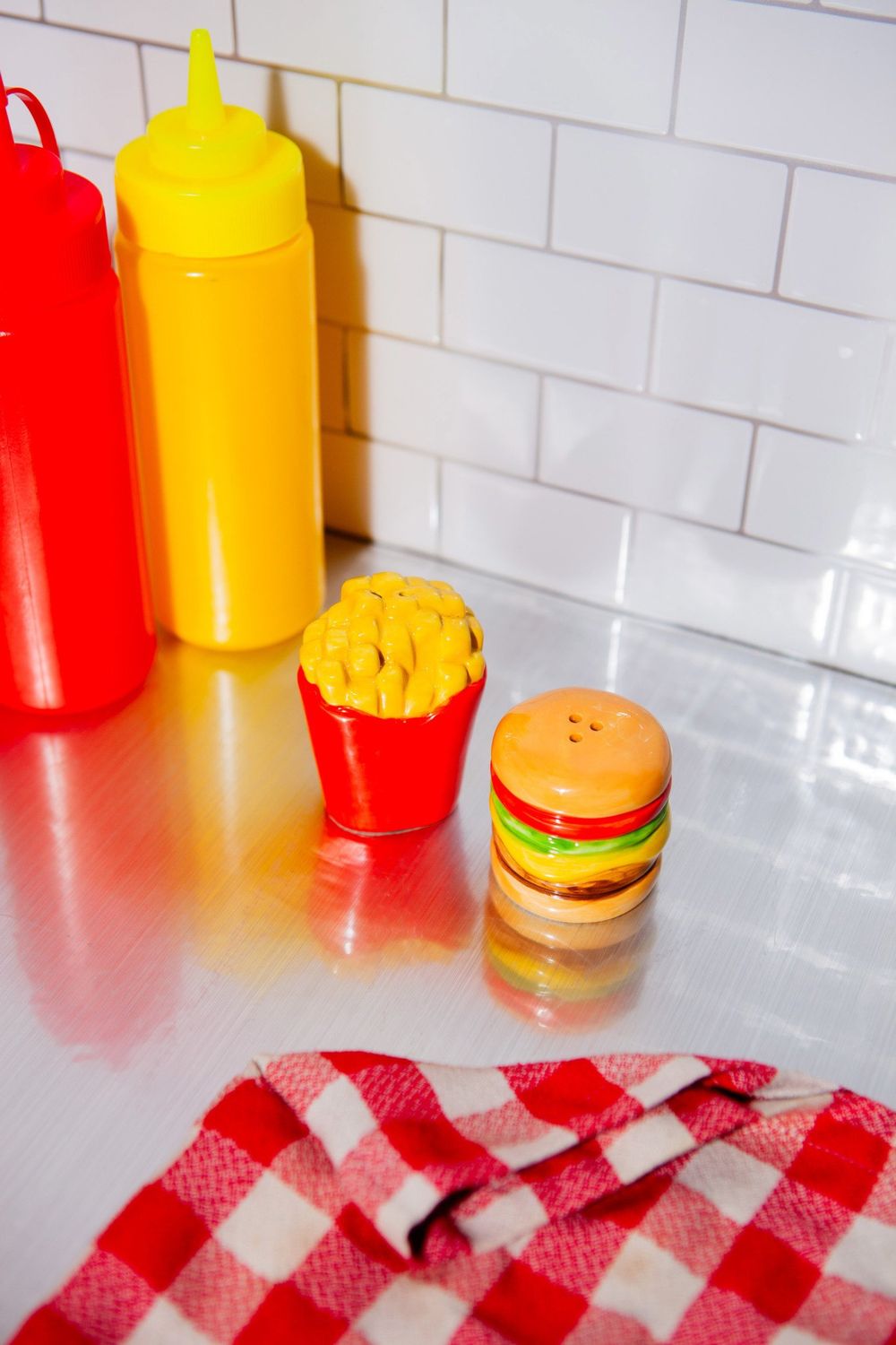 Burger &amp; Fries Salt &amp; Pepper Shakers