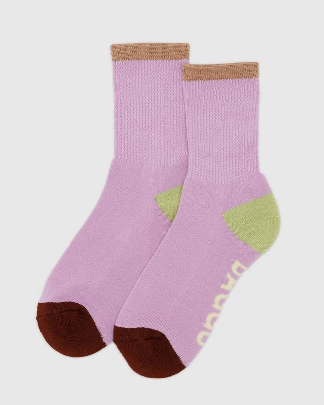 Baggu Ribbed Socks Peony Mix