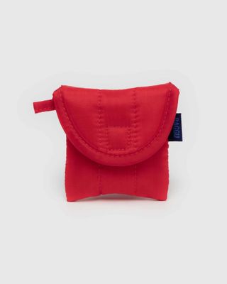 Baggu Puffy Earbuds Case Candy Apple
