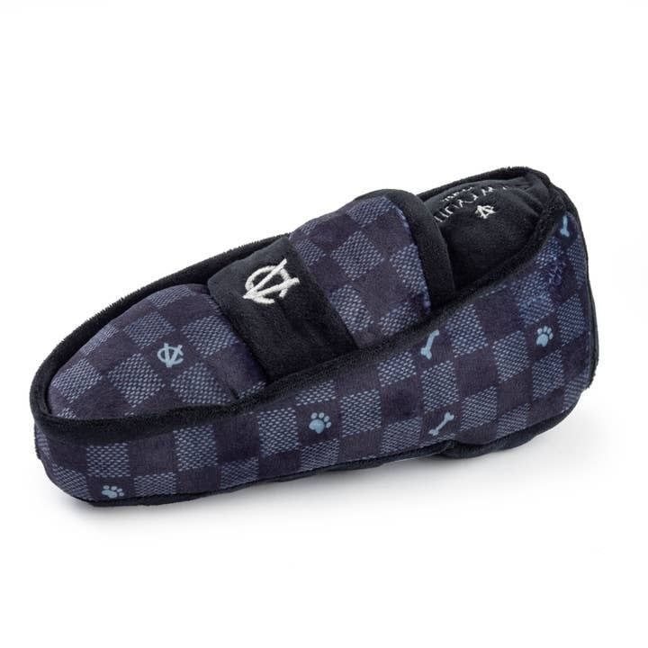 Haute Diggity Dog Black Checker Chewy Vuiton Loafer
