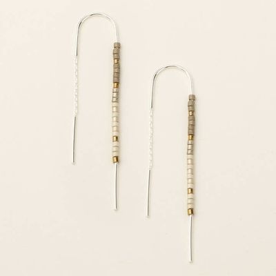 Scout Curated Miyuki Thread Earring Pewter Multi/Silver