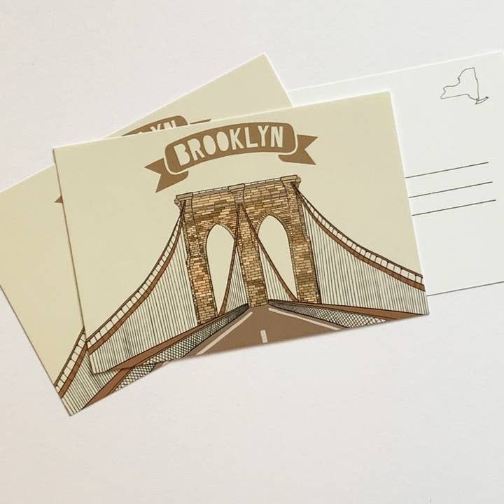 Brooklyn Bridge New York Postcard
