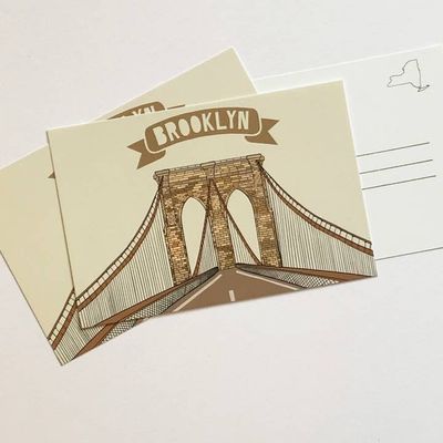 Brooklyn Bridge New York Postcard