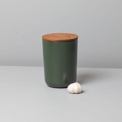 Be Home Stoneware XL Canister Forest Green
