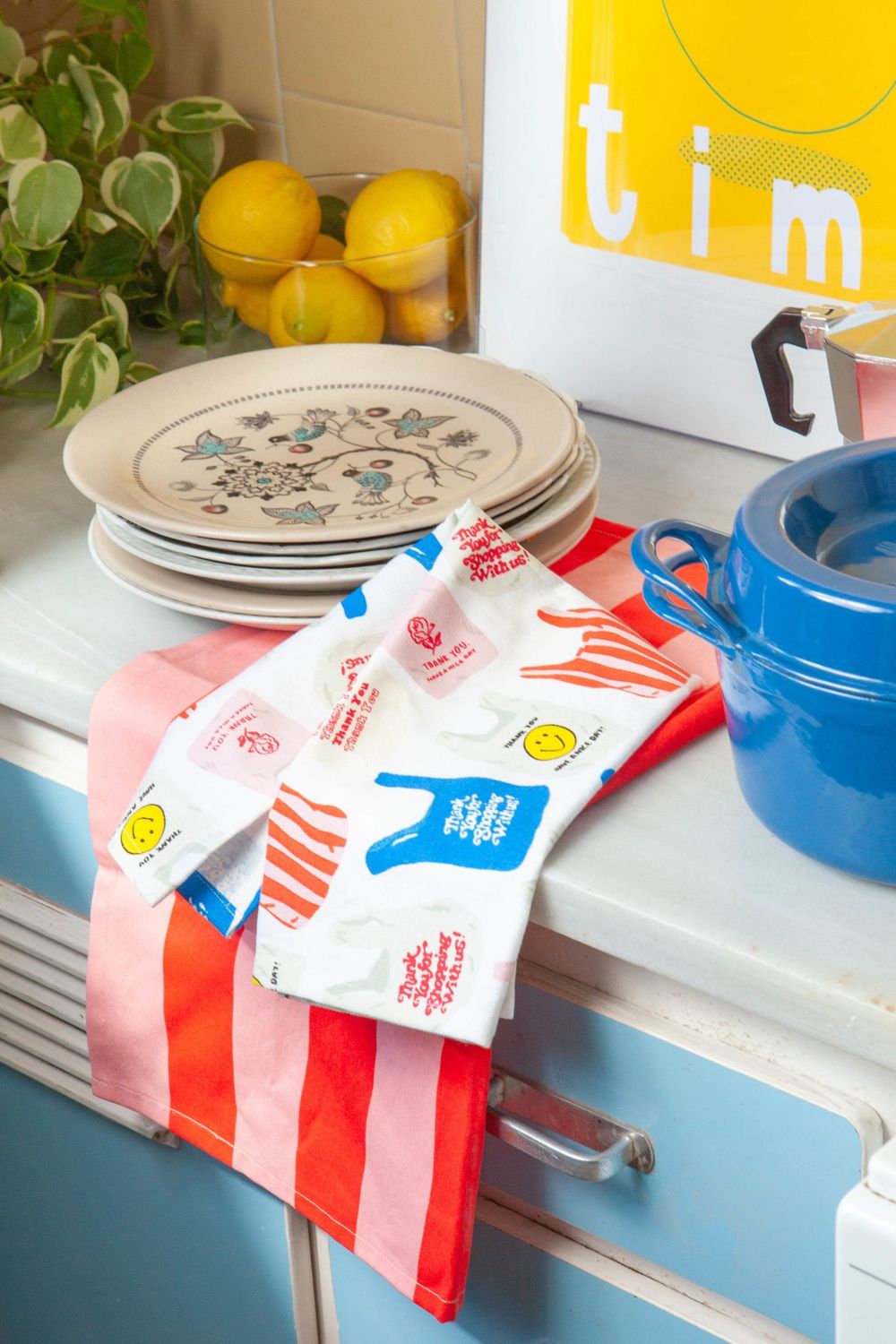 DOIY Corner Shop Thank You Tea Towels