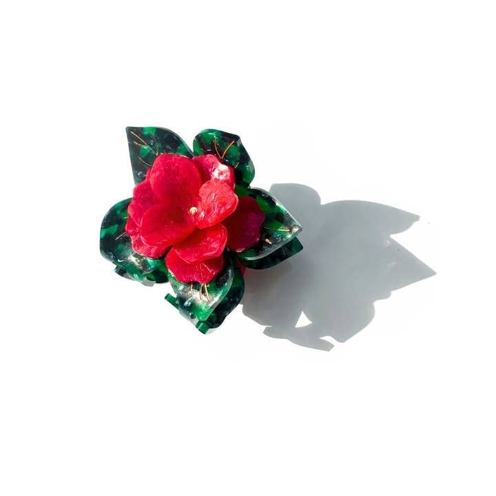 Solar Eclipse  Poinsettia Red Hair Claw