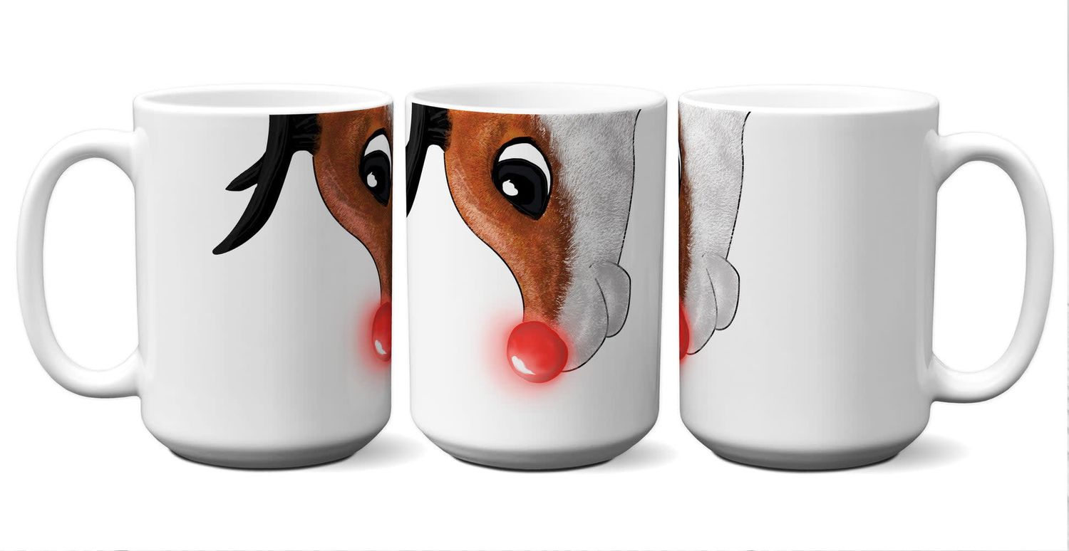 Rudolph Snout Mug - 15 oz