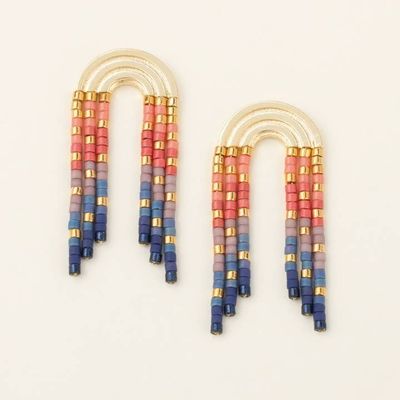 Miyuki Rainbow Earring Multi Gold