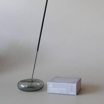Botanica Bubble Glass Incense Holder Smoke