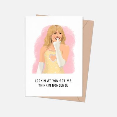 Sabrina Carpenter Thinkin&#39; Nonsense Greeting Card