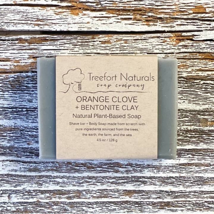 Orange Clove + Bentonite Clay Soap - Shave and Body Bar