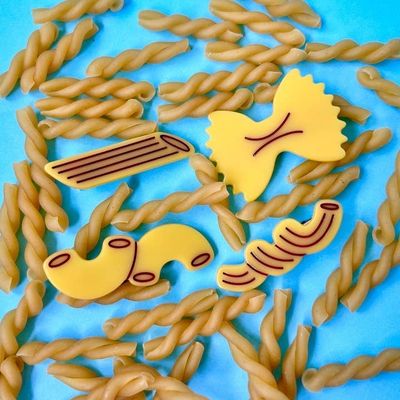The Peach Fuzz Noodle Mix Hair Clip Set