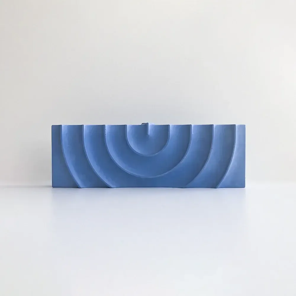 Logifaces Ripple Menorah Small Blue