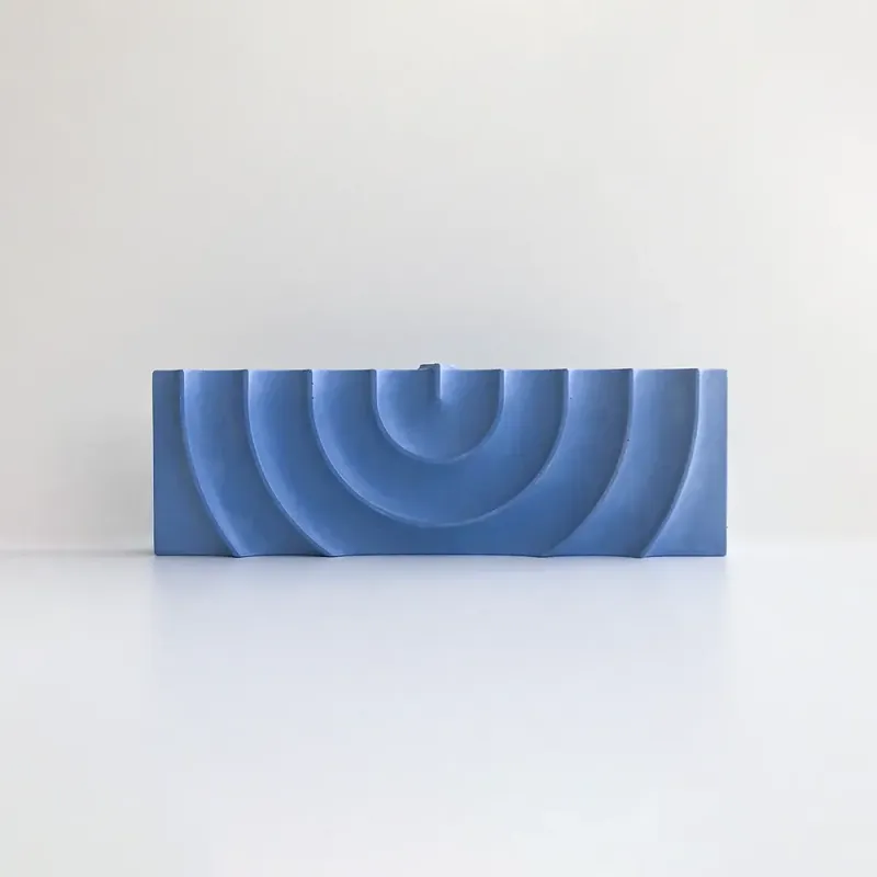 Logifaces Ripple Menorah Small Blue
