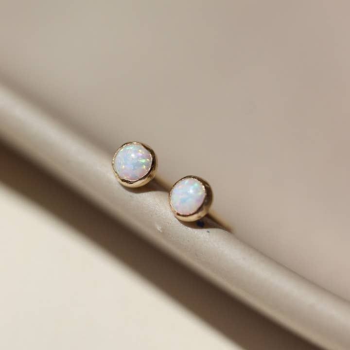 Petite Opal Studs