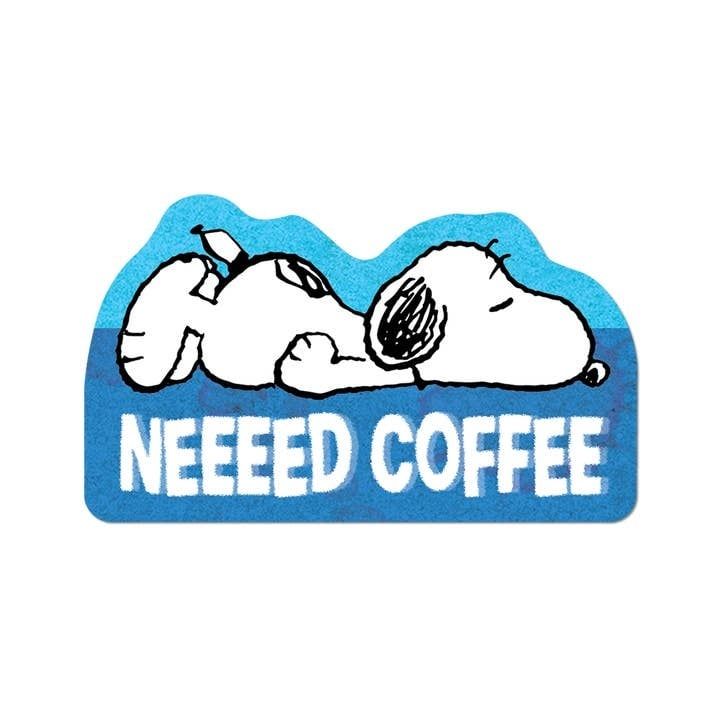 Need Coffee By Peanuts Sticker