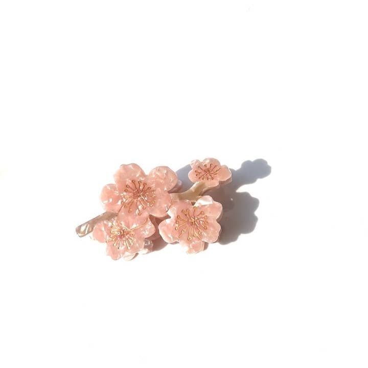 Solar Eclipse Cherry Blossoms Pink Hair Claw