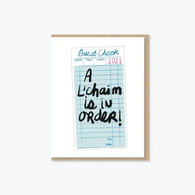 L&#39;chaim Is in Order! Card