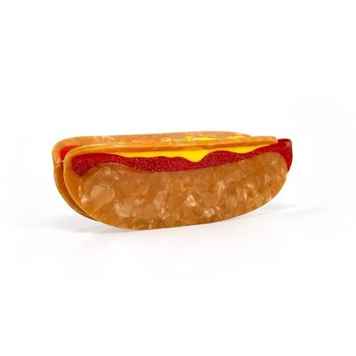 Rainbow Unicorn Hot Dog Hair Claw