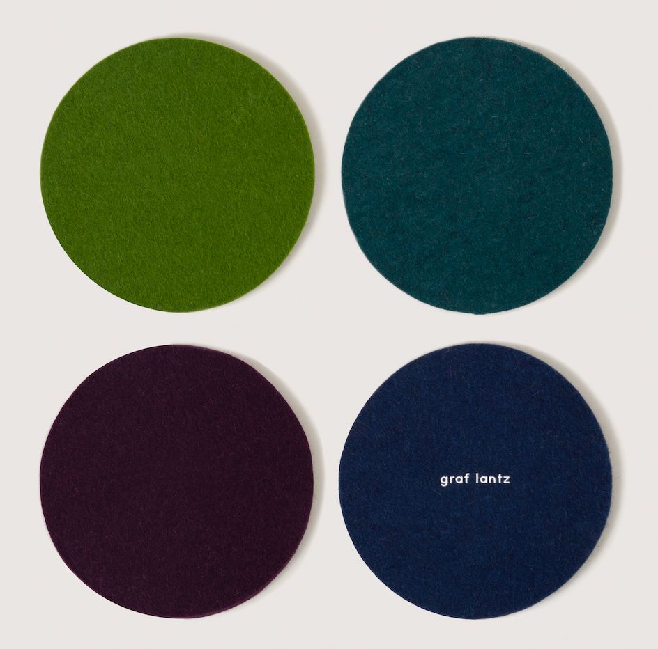 Graf &amp; Lantz Coaster Round 4 pack Jewel